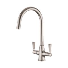 Rangemaster TAC2BF/BF Aquaclassic 2 Dual Lever Monobloc Tap, Brushed finish