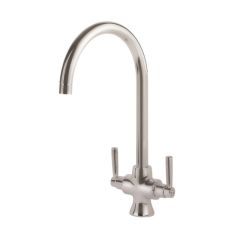 Rangemaster TCF2BF/ Cruciform Dual Lever Monobloc Tap, Brushed finish
