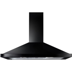 Rangemaster UNBHDC110BL Universal 110cm Chimney Hood in Black