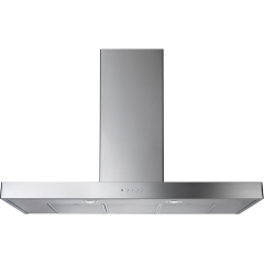 Rangemaster UNBHDS100SS (105250) 100cm Flat Chimney Hood, Stainless Steel