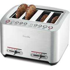 Sage BTA845UK The Smart Toast 4-Slice Toaster, Stainless Steel