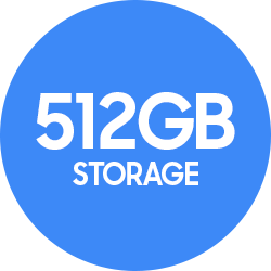 512GB Storage Label