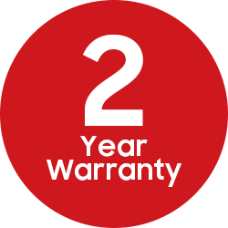 Free 2 Year Waranty Label